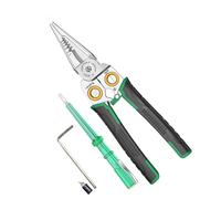 LAOA Wire Stripper with Electricity Measurement Function,7-in-1 Wire Stripping Pliers for Cutting and Pulling Wires, Cable Scissors for Scraping and Pressing Wires (LA324107)