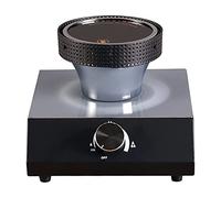 LAOJIN Cafetera sifón, quemador de café con sifón, estufa de calefacción de haz halógeno, pantalla digital LCD, interruptores giratorios de calor ajustable, sin llama abierta, control de temperatura y