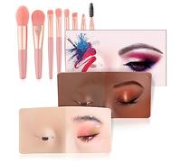 Laokiiy - 2 piezas para práctica de maquillaje, maniquí de maquillaje (negro + amarillo)