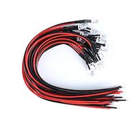 LAOMAO 1 Paquete (20 Bombillas) 5mm 12V DC Blanco LED precableado Redonda Bulbo lámpara para DIY Coche Barco Juguetes Partes