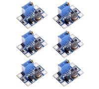 LAOMAO DC-DC Boost Converter SX1308 Fuente alimentación ajustable 2V-24V a 2V-28V regulador 2A Voltage Regulator Power (6-Pack)