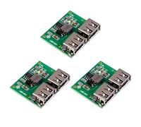 LAOMAO Doble salida USB DC DC Step Down Converter 9V 12V 24V a 5V 3A Convertidor de Voltaje Ajustable Regulador de voltaje DIY Car Charger Modules (3Pack)