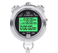 LAOPAO Cronómetro, 1/100 Segundos Precisión 100 Recuerdos Diarios Impermeable con función de luz y Modo de Silencio para Deportes al Aire Libre Correr…