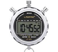 LAOPAO Cronómetro Digital, Impermeable 1/100 Segunda Precisión Temporizador,Bolsillo Gran Pantalla LCD Despertador para Fútbol Entrenador Deportivo…