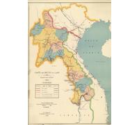 Laos Map Journal: Vintage Map Notebook
