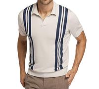 Laosu Polo de punto manga corta hombre barato casual primavera verano deportes tops golf tops confort vintage gran tamaño camiseta moda casual camiseta Streetwear hermoso cuello abotonado estampado