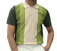 Laosu Polo de punto manga corta hombre barato casual primavera verano deportes tops golf tops confort vintage gran tamaño camiseta moda casual camiseta Streetwear hermoso cuello abotonado estampado