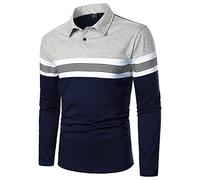 LAOSU Polo Hombre Manga Corta Moda Impreso Camisa Cuello Atrapado Hombre Suelto Camiseta Casual Solapa Trabajo Jersey Simple Clásico Hermoso Tops Confort Stretch Marca Casual Tops Multicolor, 01-gris,