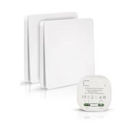 LAOYE 2 Interruptor de luz inalámbrico 433Mhz 220V Interruptor Inalambrico Wireless Light Switch para lámpara de hasta 1500W Wireless Smart Switch Control Remoto Hasta 50-200 m