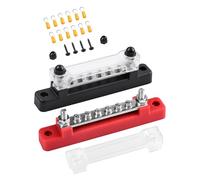 Laoye Barra colectora 12-48 V CC 150 A, distribuidor de alimentación 12 V, cubierto con 6 pernos M4