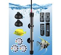 LAOYE Calentador Acuario 300W Calentador Tortuguera Calentador Pecera Calentador de Acuario Calentador Tortugas de Agua de Temperatura Ajustable con Ventosa - para Pecera y Tortugas de 375L (20-34°C)