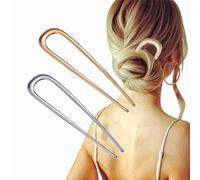 LAOYEFACAI 2 piezas Pasadores de Pelo French Twist Pasador de Pelo para Fiona Franchimon Pasador de pelo Pasador de pelo grande en forma de U Pasador de pelo francés Clips de pelo señoras