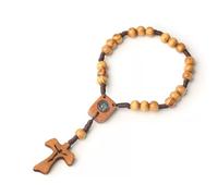 LAOYEFACAI Cruz de Madera Rosario Católico Con Bolsa de Hilo Regalos Primera Comunión Niñas Decoración Bautizo Crucifijo Regalos Para Comunión Niño Cruces Modernas