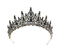 LAOYEFACAI Diadème pour femme Couronne scintillante Bandeau pour cheveux avec cristaux pour mariée princesse costume anniversaire Élégant bandeau couronne de reine pour mariage fête carnaval (8)
