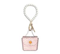 LAOYEFACAI Mini sac Charms Doux porte-clés en cuir Charm sac à main Parfait pour les femmes Décoration et rangement de petits objets (FS)