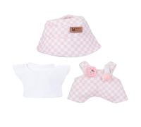LAOYEFACAI Ropa para muñecas de 17 cm, Juego de Falda para muñecas, Juego de 3 Piezas con Gorro de Pesca-Pantalones-Pantalones para muñecas de 17 cm Accesorios (25)