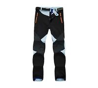 LaoZan Softshell Pantalones de Senderismo Impermeables Unisex Outdoor Pantalones a Prueba de Viento de Montaña Trekking Escalada (Mujer), Asia M