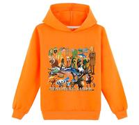 LaoZan Sudadera con Capucha para Niños, Tung Tung Sahur & Italian Brainrot Unisex Sudadera con Capucha para Niños & Niñas