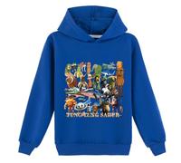LaoZan Sudadera con Capucha para Niños, Tung Tung Sahur & Italian Brainrot Unisex Sudadera con Capucha para Niños & Niñas