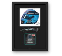 Lap Legends Fernando Alonso - Muestra enmarcada con firma digital reproducida