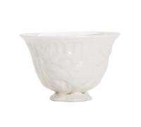 LAPADULA Infusor de Té Juego de té de Kung Fu Personal Retro en relieve de porcelana blanca, taza de jugo de cerámica adecuada for restaurantes, hoteles y oficinas Tazas de Té