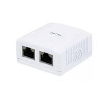 Lapara Roseta de Superficie 2 X RJ-45 Cat 6a FTP
