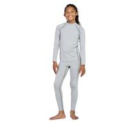 LAPASA Conjunto Térmico Deportivo Niña Capa Base Ropa Interior Termica Transpirable Camisa Manga Larga y Pantalon Suave Thermal Set Girl Long Johns Invierno G18 13 años Gris Jaspeado Claro