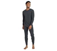 LAPASA Conjunto Térmico Hombre 100% Lana Merino Ropa Interior Deportivo Camiseta Manga Larga & Malla Elastica Deporte Skis Montaña M126 (Calido) XL Cálido: Gris Oscuro