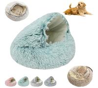 Lapcatz Nest Bed, Lapcatz Bed, Pursnug Cat Bed, Pursnug Cat Cave, Cat Bed for Indoor Cat Cave And Calming Dog Bed,Cat Cave Bed, Covered Cat Bed, Removable Washable No Slip Bottom (Green A, 23.6In)