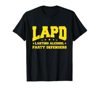LAPD - Defensores duraderos del Partido del Alcohol, Los Ángeles Funny Camiseta gráfica económica