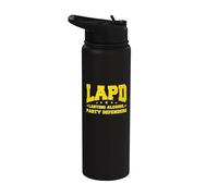 LAPD - Defensores duraderos del partido del alcohol, Los Ángeles Funny Stainless Steel Insulated Water Bottle