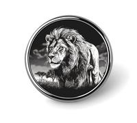 Lapel Pin for Men Brooches And Pins for Women - Flowers And Horses Hand Drawn Round Metal Badge for Shirts, Jackets, Hats | Durable Fashion Accessory & Gift for Men, Women, Events