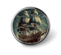 Lapel Pin for Men Brooches And Pins for Women - Flowers And Horses Hand Drawn Round Metal Badge for Shirts, Jackets, Hats | Durable Fashion Accessory & Gift for Men, Women, Events