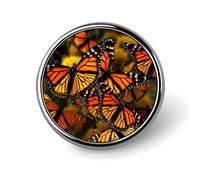 Lapel Pin for Men Brooches And Pins for Women - Flowers And Horses Hand Drawn Round Metal Badge for Shirts, Jackets, Hats | Durable Fashion Accessory & Gift for Men, Women, Events
