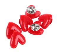 Lapel Pin Set 6pcs Heart Shaped Brooch Pins Mother Day Jewelry Fashion Brooches for Women Valentines Decor