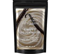 Lapew Desodorante en polvo para moquetas en crema de vainilla para aspirar | Potente eliminador de olores para el hogar | Refrescante de tapicería | Desodorante perfumado | apto para mascotas