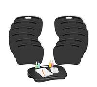 LapGear MyDesk - Escritorio con soporte para dispositivo y soporte para teléfono, 12 unidades, color negro