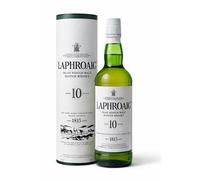 Laphroaig 10 Años Single Malt Escoces Peated Whisky Escoces, 40% - 700 ml - Islay -