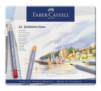 Lapices Acuarelables FABER-CASTELL Goldfaber Aqua, Caja Metal x48 Colores