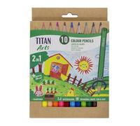 Lapices acuarelables titan arts creative estuche de 10