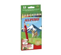 Alpino Lápices de Colores 12 Unidades | Lápices de Colores para Niños | Dibuja y Colorea con Colores Vivos y Brillantes | Material Escolar | Estuche Lápices de Colores