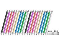 Lápices capacitivos para pantallas táctiles, 2 en 1, lápiz capacitivo Apple Pen iPad lápiz capacitivo universal para iPad, iPhone, Android, teléfono, Samsung Galaxy, tabletas, portátiles, Chromebook,