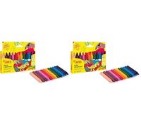 Lapices cera jovicolor caja de 12 colores surtidos (Paquete de 2)