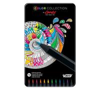 Conté Lápices de colores - colores Surtidos, Caja Metálica de 12 unidades