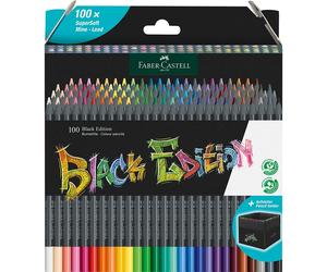 Lápices Color FABER-CASTELL Black Edition, Soporte Desplegable x100 Colores