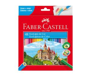 Lápices Color FABER-CASTELL Ecolápices, Caja x48 Colores