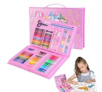 Lápices De Bocetos Para Dibujar - Herramienta De Cuaderno De Bocetos Lavable De 2 Colores De 86 Piezas | Caballete Triple Para Principiantes, Estuche De Arte De 550g, Kit Completo De Papelería