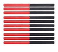 Lápices de carpintero rojo azul 2 núcleos hexagonales 2 cabezas DIY bolígrafo para trabajar la madera lápices de carpintero duros para herramientas de trabajo de madera marcado