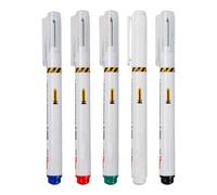 Lápices de carpintero, tinta impermeable de secado rápido, 20 mm, 5 piezas, juego de lápices trazadores, marcadores de agujeros profundos, portátiles y fáciles de almacenar, ideales para herramientas