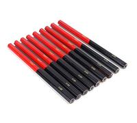 Lápices de Carpinteros, 9 Piezas Lápices de Carpintería Hexagonales Lápices de Carpinteros Rojo Azul 2 Núcleos Hexagonal 2 Cabezas Lápiz de Carpintería de Bricolaje Lápiz de Marca